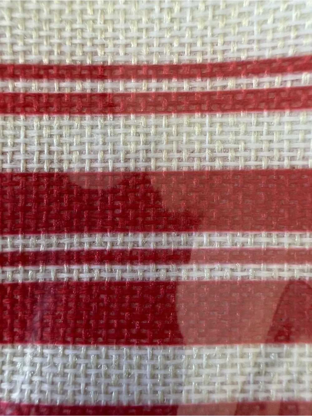 Striped USA table runner - Red & Navy Stripe